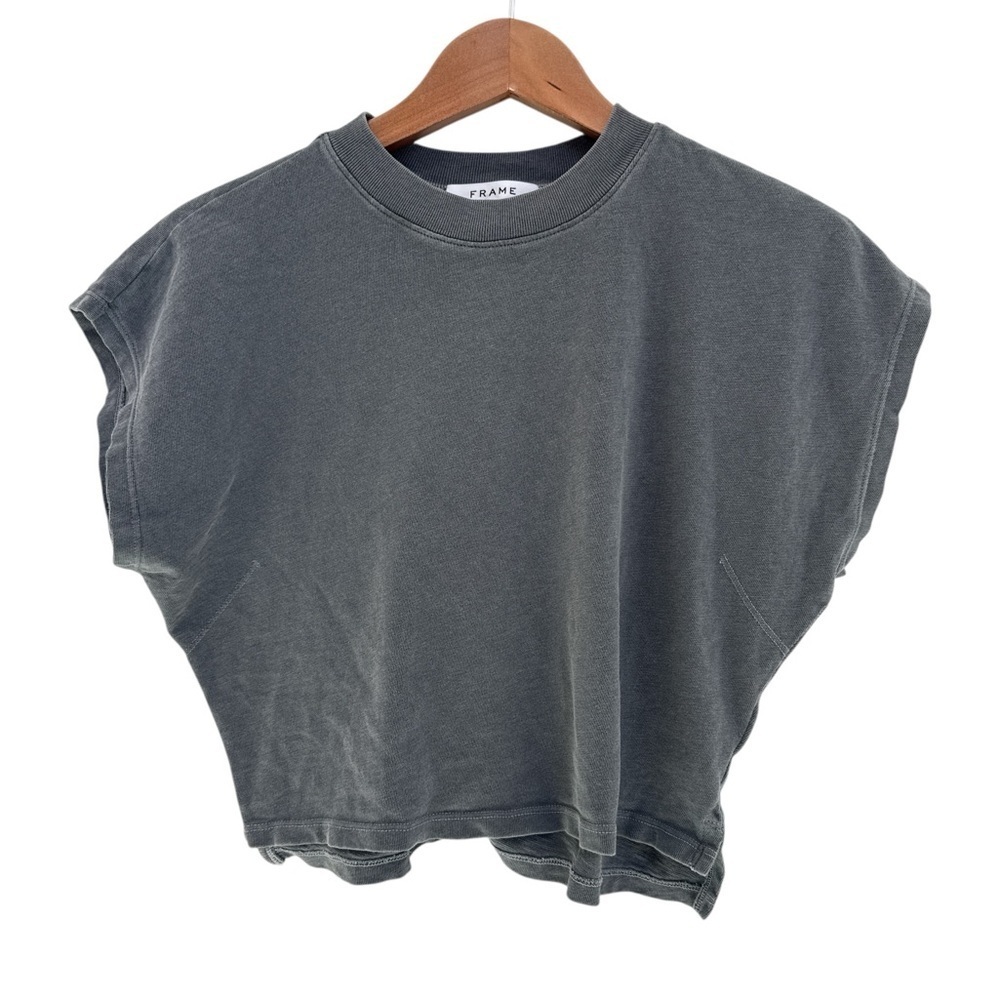 Frame Women's Gray Cropped Top